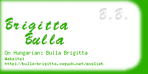 brigitta bulla business card